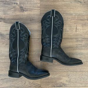Abilene black cowboy boots Size 6.5
